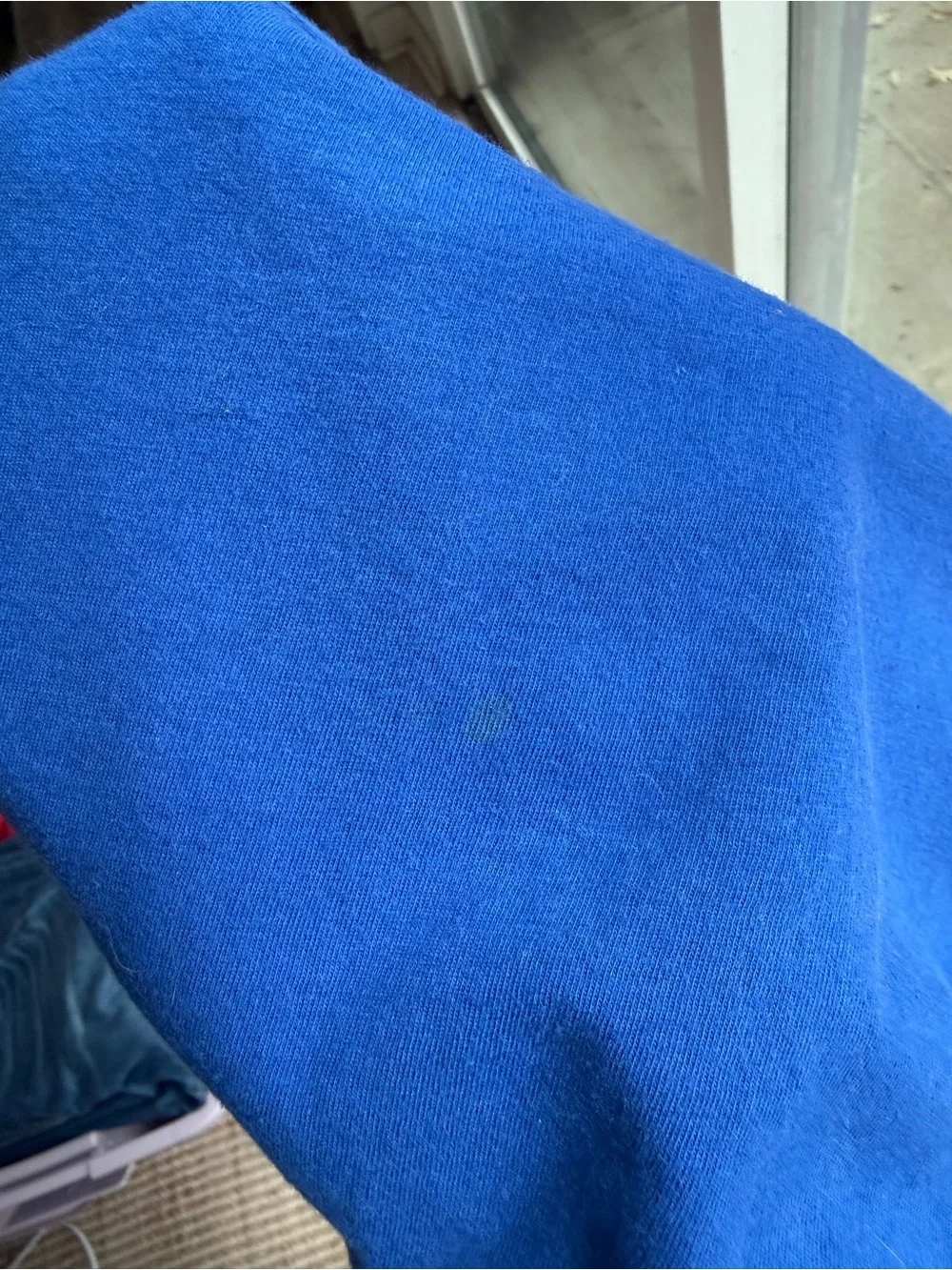 J.Crew Cotton-Linen Ballet Cap-Sleeve T-Shirt - Cobalt Blue - Small - GUC
